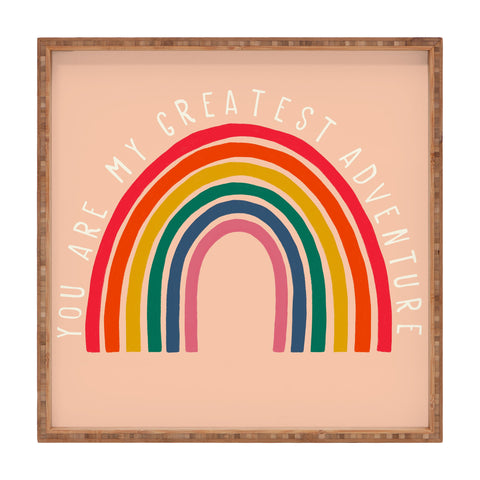 heycoco You are my greatest adventure Square Tray