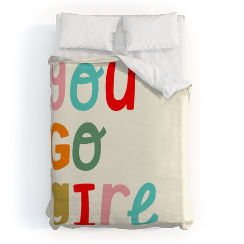 heycoco You go girl II Duvet Cover