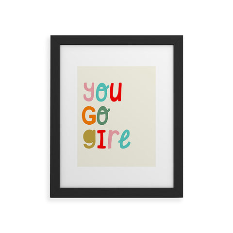 heycoco You go girl II Framed Art Print