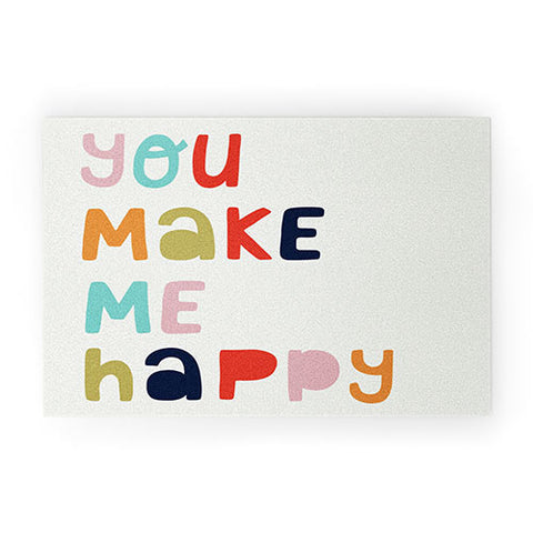 heycoco You Make Me Happy Welcome Mat