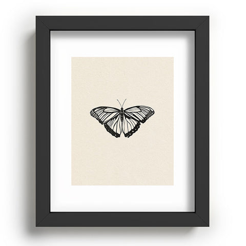 High Tied Creative Butterfly I Recessed Framing Rectangle
