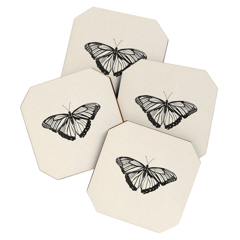 High Tied Creative Butterfly I Coaster Set