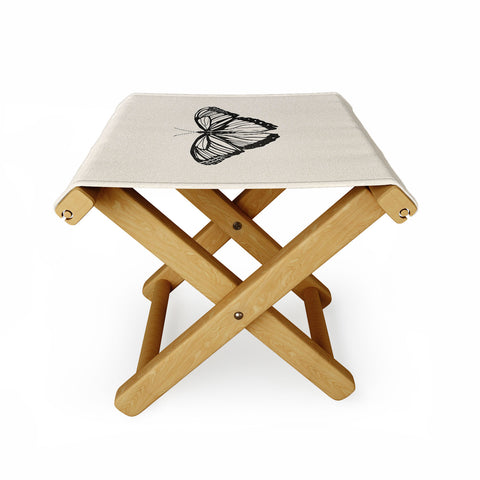 High Tied Creative Butterfly I Folding Stool