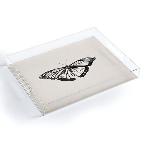 High Tied Creative Butterfly I Acrylic Tray