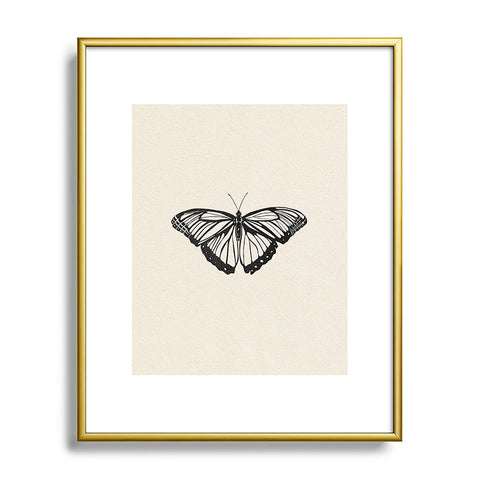 High Tied Creative Butterfly I Metal Framed Art Print