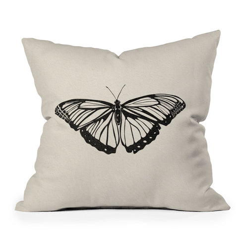High Tied Creative Butterfly I Throw Pillow