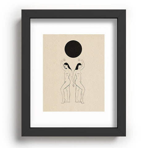 High Tied Creative Hold Up the Moon Recessed Framing Rectangle