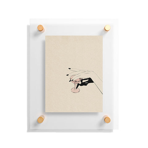 High Tied Creative Rose I Floating Acrylic Print