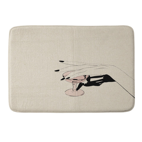 High Tied Creative Rose I Memory Foam Bath Mat