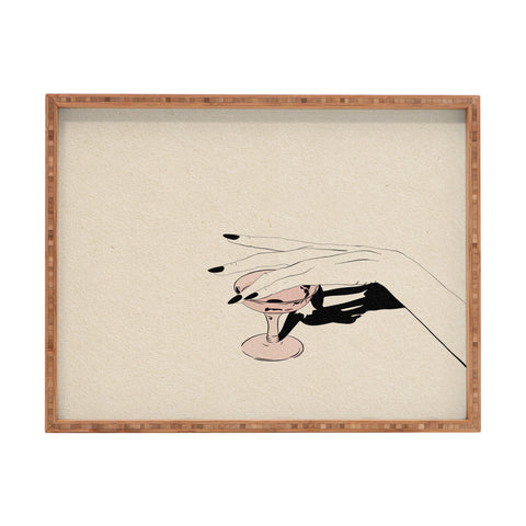 High Tied Creative Rose I Rectangular Tray