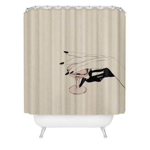 High Tied Creative Rose I Shower Curtain