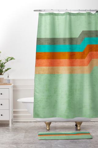 Holli Zollinger AAZURA MARINE Shower Curtain And Mat