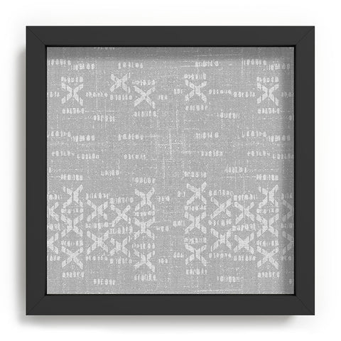 Holli Zollinger ABA MUDCLOTH GRIS Recessed Framing Square