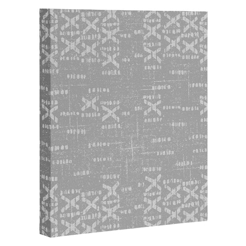 Holli Zollinger ABA MUDCLOTH GRIS Art Canvas