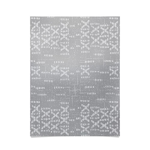 Holli Zollinger ABA MUDCLOTH GRIS Poster
