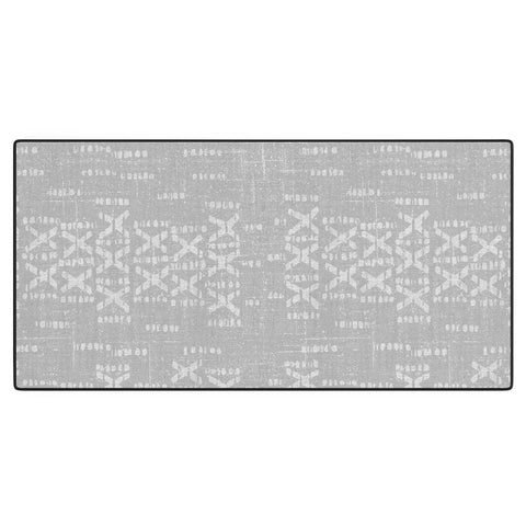 Holli Zollinger ABA MUDCLOTH GRIS Desk Mat