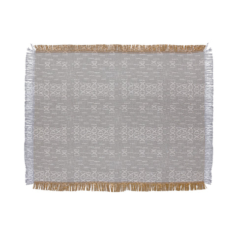 Holli Zollinger ABA MUDCLOTH GRIS Throw Blanket