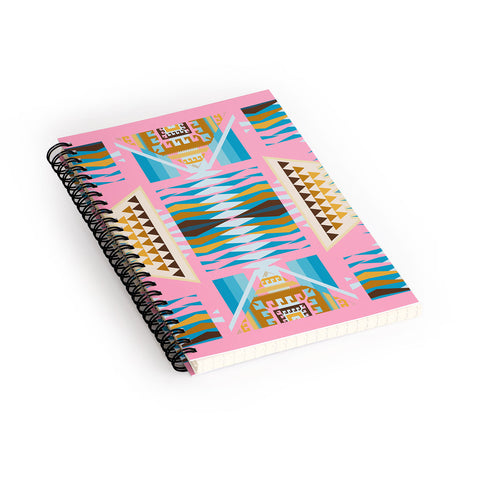 Holli Zollinger Acacia Pink Spiral Notebook