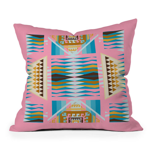Holli Zollinger Acacia Pink Throw Pillow