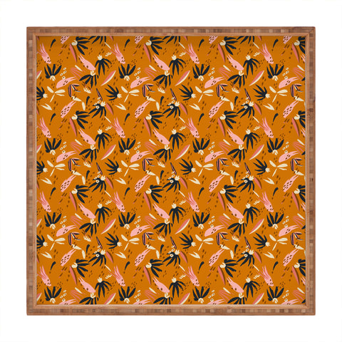 Holli Zollinger ADOBO GARDEN OCHRE Square Tray