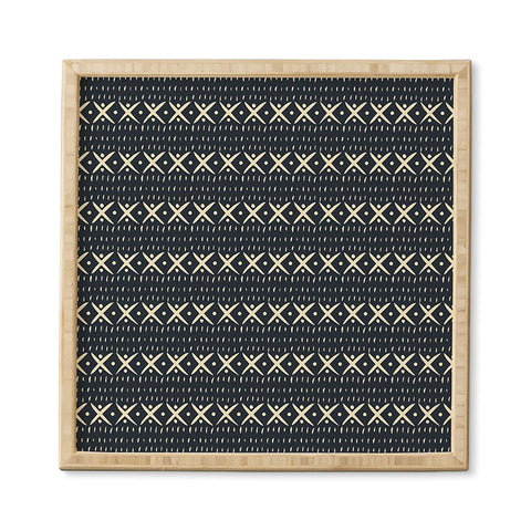 Holli Zollinger ADOBO MUDCLOTH DARK Framed Wall Art