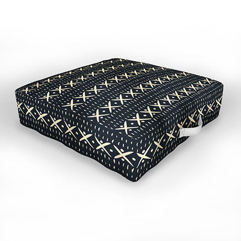Holli Zollinger ADOBO MUDCLOTH DARK Outdoor Floor Cushion