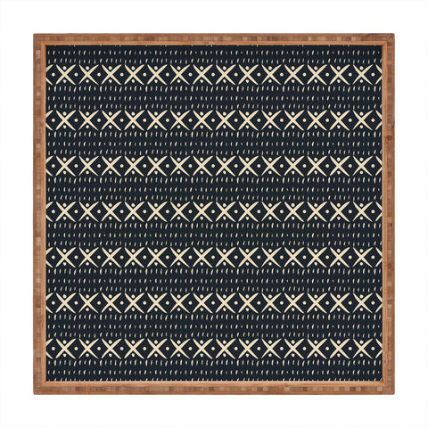 Holli Zollinger ADOBO MUDCLOTH DARK Square Tray