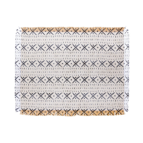 Holli Zollinger ADOBO MUDCLOTH Throw Blanket