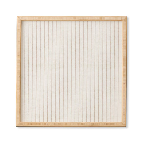 Holli Zollinger AEGEAN SIMPLE TICKING STRIPE Framed Wall Art