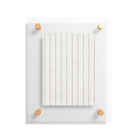 Holli Zollinger AEGEAN SIMPLE TICKING STRIPE Floating Acrylic Print