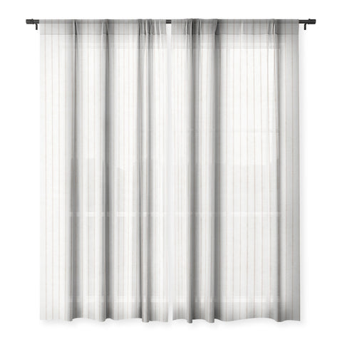 Holli Zollinger AEGEAN SIMPLE TICKING STRIPE Sheer Window Curtain