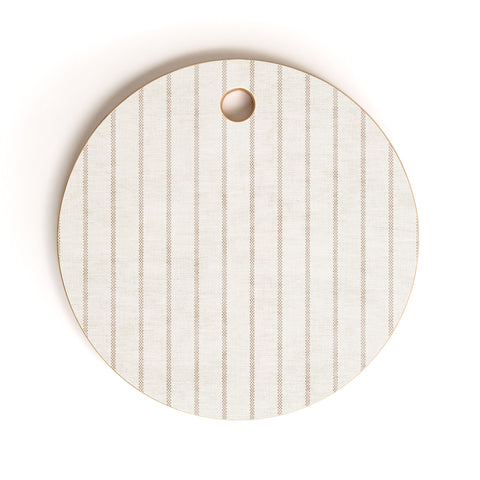 Holli Zollinger AEGEAN SIMPLE TICKING STRIPE Cutting Board Round