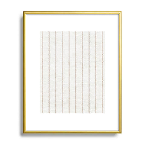 Holli Zollinger AEGEAN SIMPLE TICKING STRIPE Metal Framed Art Print