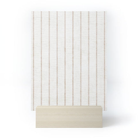 Holli Zollinger AEGEAN SIMPLE TICKING STRIPE Mini Art Print