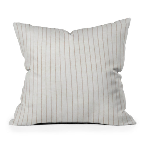 Holli Zollinger AEGEAN SIMPLE TICKING STRIPE Throw Pillow