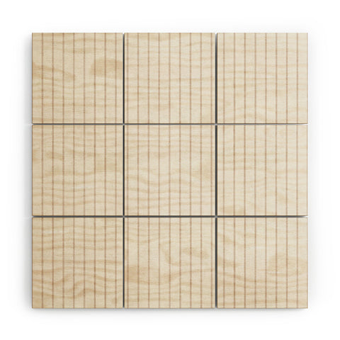 Holli Zollinger AEGEAN SIMPLE TICKING STRIPE Wood Wall Mural