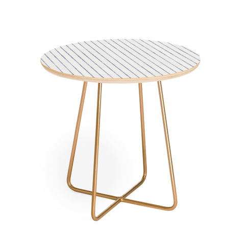 Holli Zollinger AEGEAN WIDE STRIPE Round Side Table