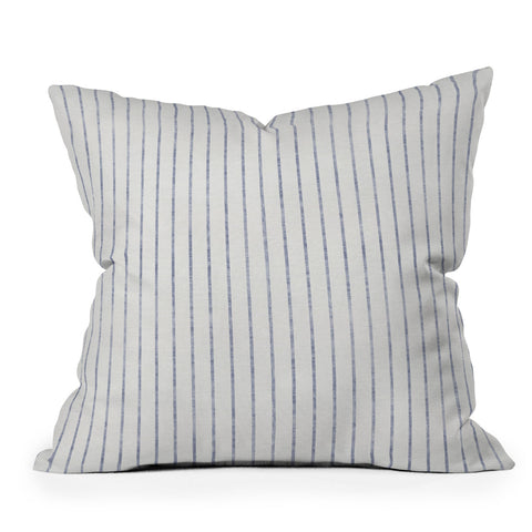 Holli Zollinger AEGEAN WIDE STRIPE Outdoor Throw Pillow