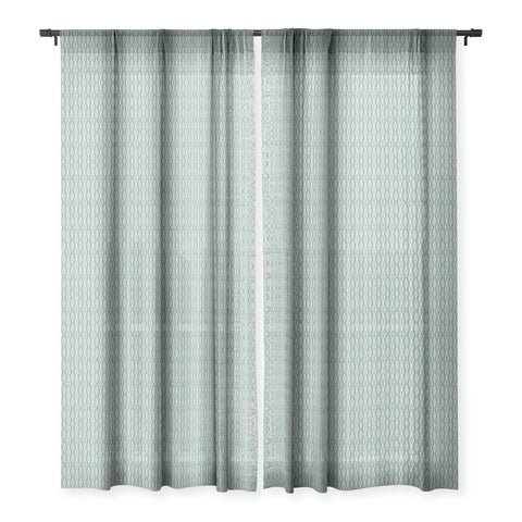 Holli Zollinger ALMHA BEADED JADE Sheer Window Curtain