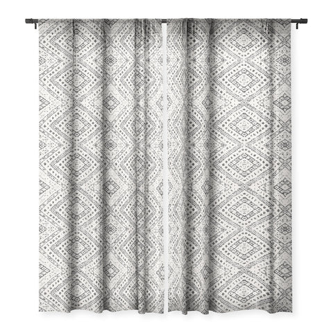 Holli Zollinger ALMHA BLACK Sheer Window Curtain