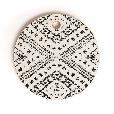 Holli Zollinger ALMHA BLACK Cutting Board Round