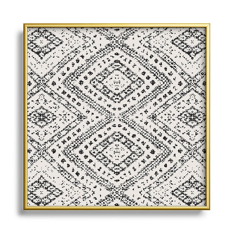 Holli Zollinger ALMHA BLACK Metal Square Framed Art Print