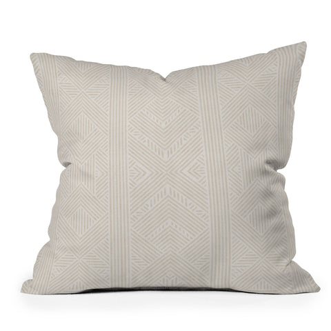 Holli Zollinger AMAI BEIGE Throw Pillow