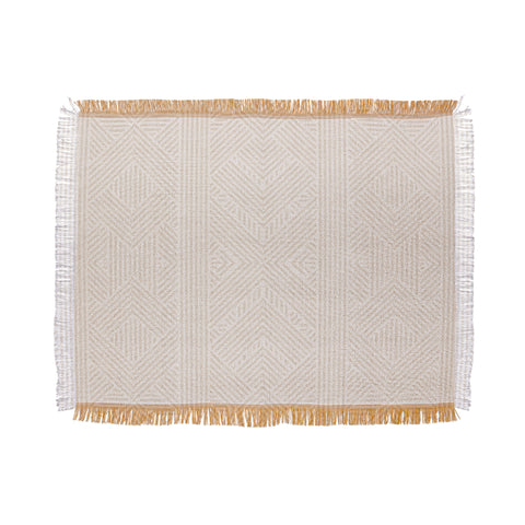 Holli Zollinger AMAI BEIGE Throw Blanket