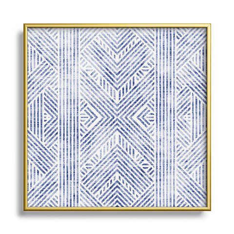 Holli Zollinger AMAI DENIM Metal Square Framed Art Print