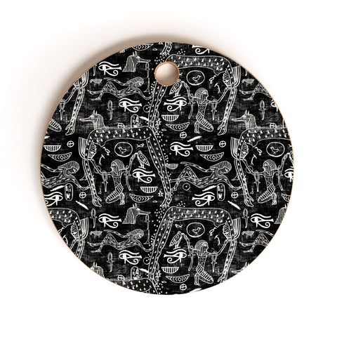 Holli Zollinger Ankh Midnight Cutting Board Round