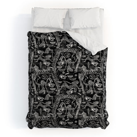 Holli Zollinger Ankh Midnight Duvet Cover