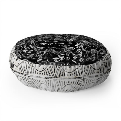 Holli Zollinger Ankh Midnight Floor Pillow Round