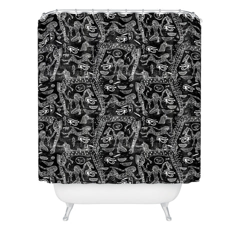 Holli Zollinger Ankh Midnight Shower Curtain
