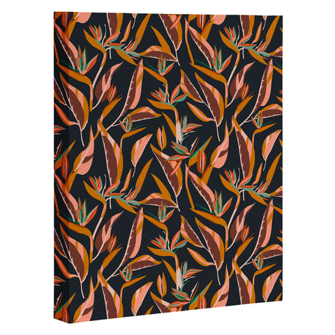 Holli Zollinger ANTHOLOGY OF PATTERN ELLE BIRD OF PARADISE DARK Art Canvas